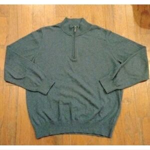 LL Bean Cotton Cashmere Blend 1/4 Zip Pullover Sweater